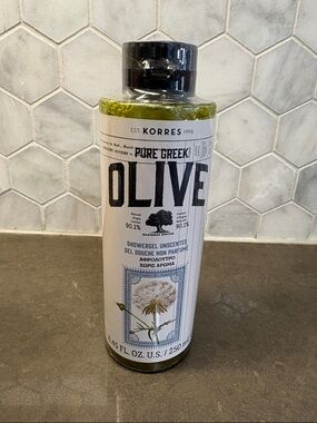 Korres Olive Shower Gel — Green & Black Bottle